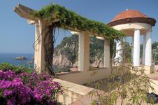 Terrace In Botanic Garden Royalty Free Stock Photo Terrace In Botanic Garden Royalty Free Stock Photo