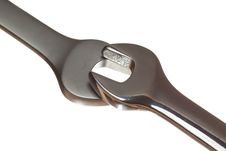 Two Spanners Or Wrenches Stock Photography Two Spanners Or Wrenches Stock Photography