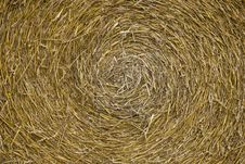 Bale Of Straw Close-up Royalty Free Stock Photos
