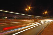 Busy Traffic In Hong Kong At Night Stock Image Busy Traffic In Hong Kong At Night Stock Image