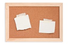 Notepad On Cork Board Stock Photo Notepad On Cork Board Stock Photo