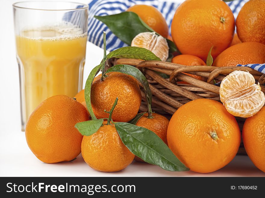 Orange Juice And Oranges