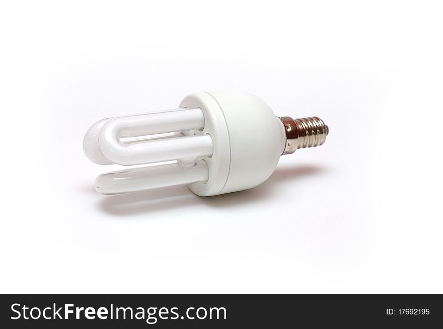 Energysaving lamp isolated on white
