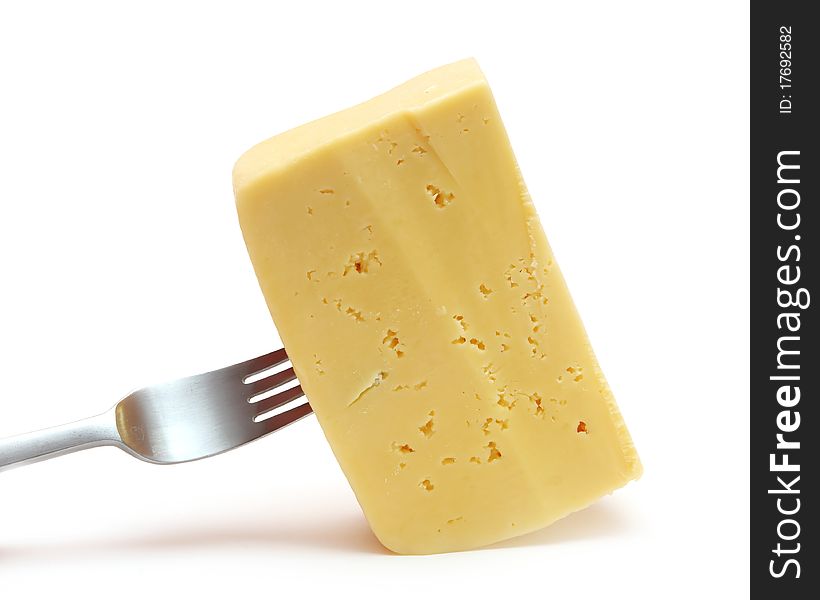 Cheese On Fork