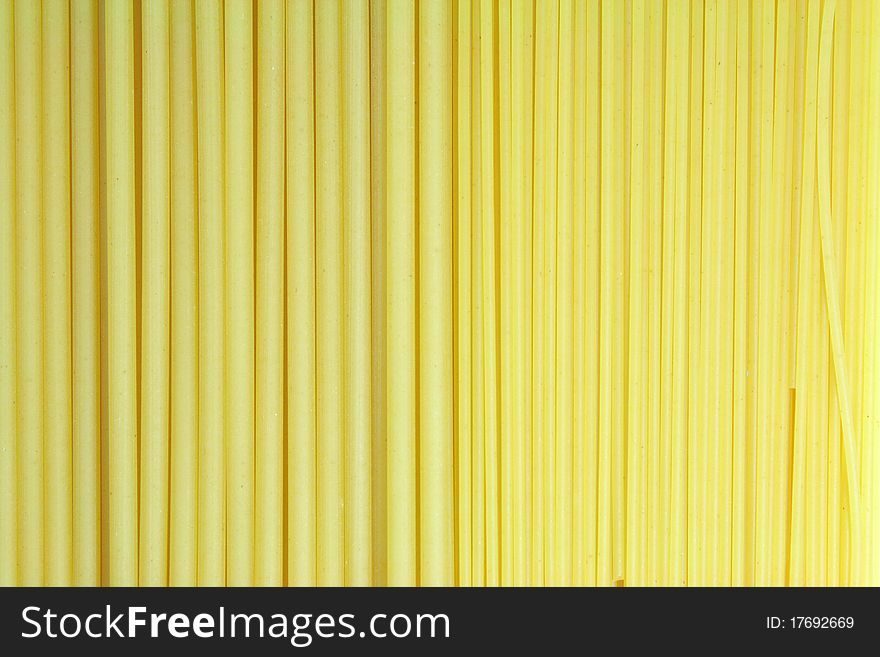 Close up of the background macaroni and spaghetti