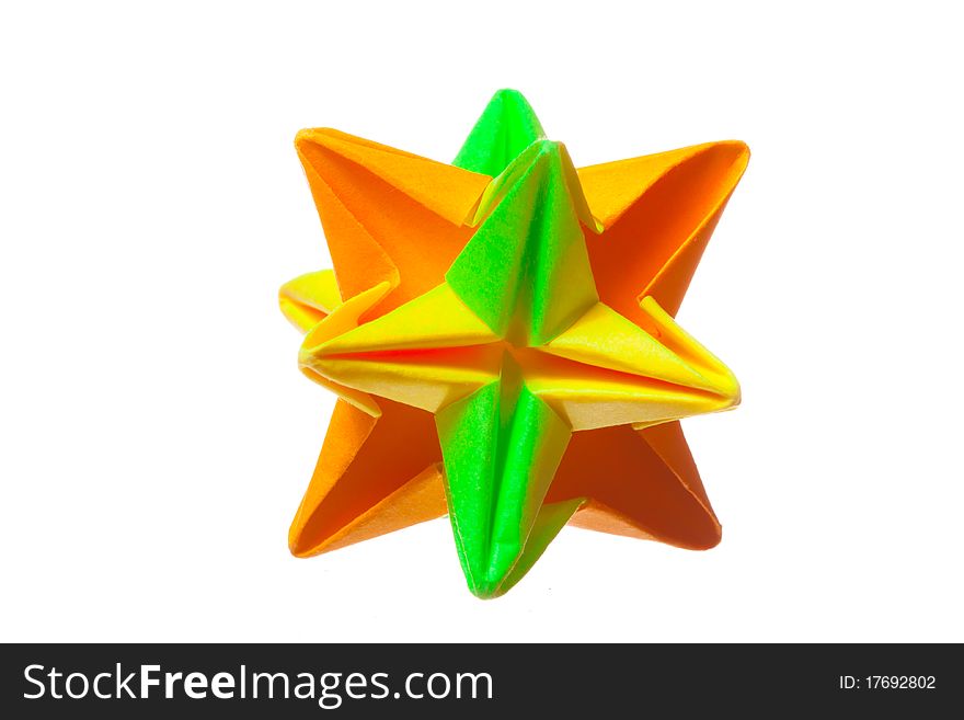 Coloured toy on white isolated background