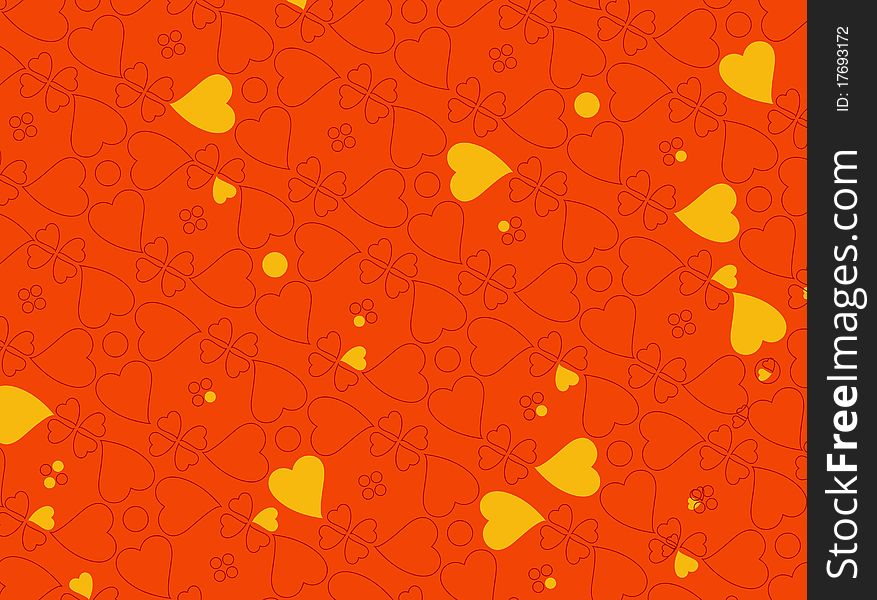 Vector illustration of heart motifs for valentine day cards or anything else