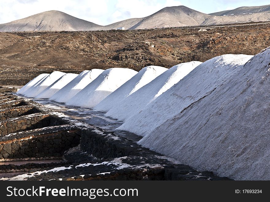 Salt refinery, Saline from Janubio, Lanzarote