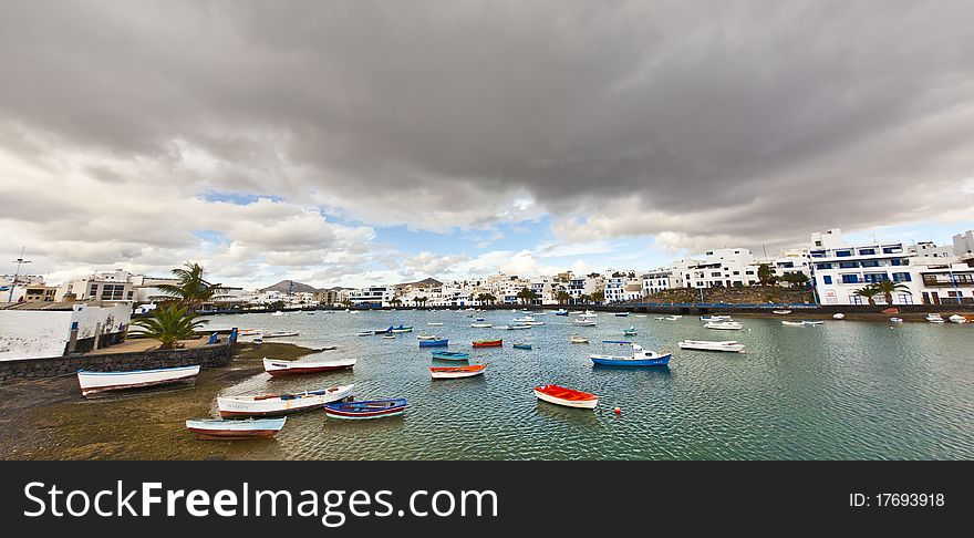 A view of Maritime ride from Arrecife, Lanzarote, Canary Islands, Spain. A view of Maritime ride from Arrecife, Lanzarote, Canary Islands, Spain