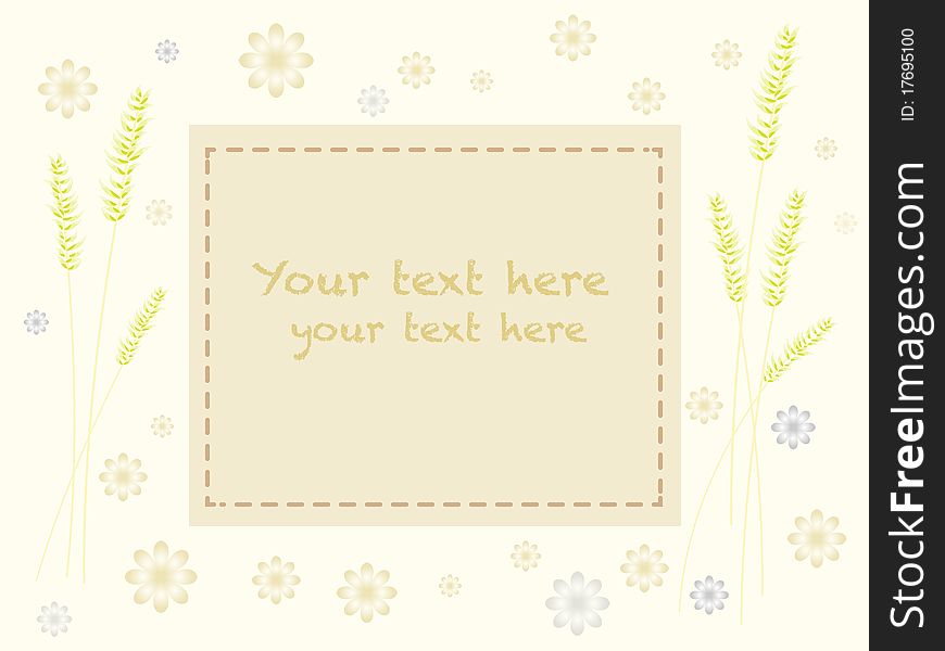 Pastel nature card with space for text. Pastel nature card with space for text