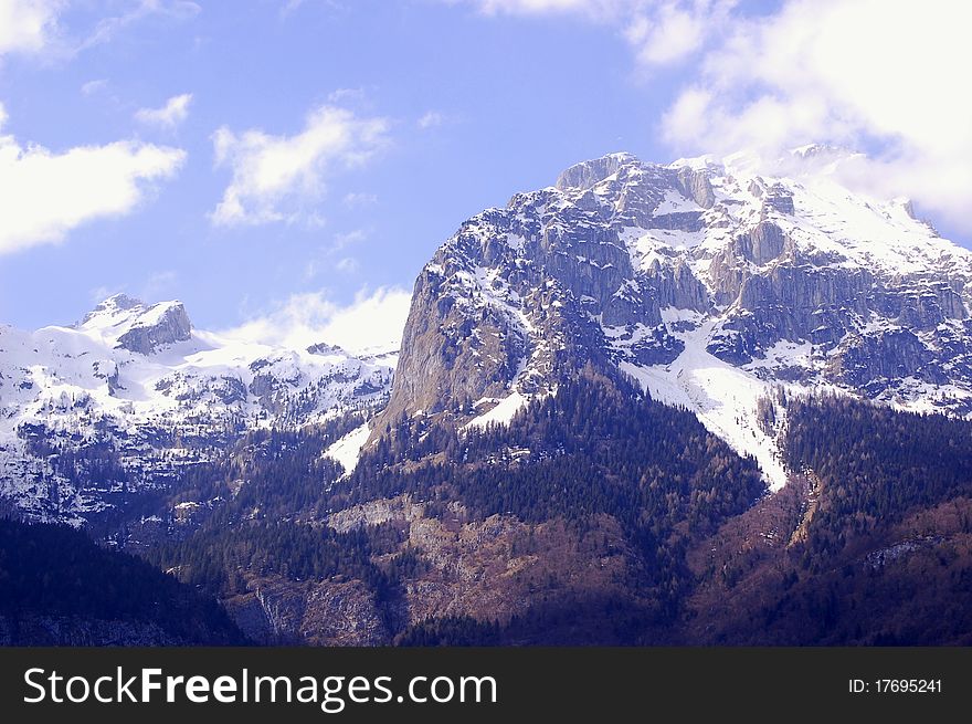 Scenic view of Italian Alps
