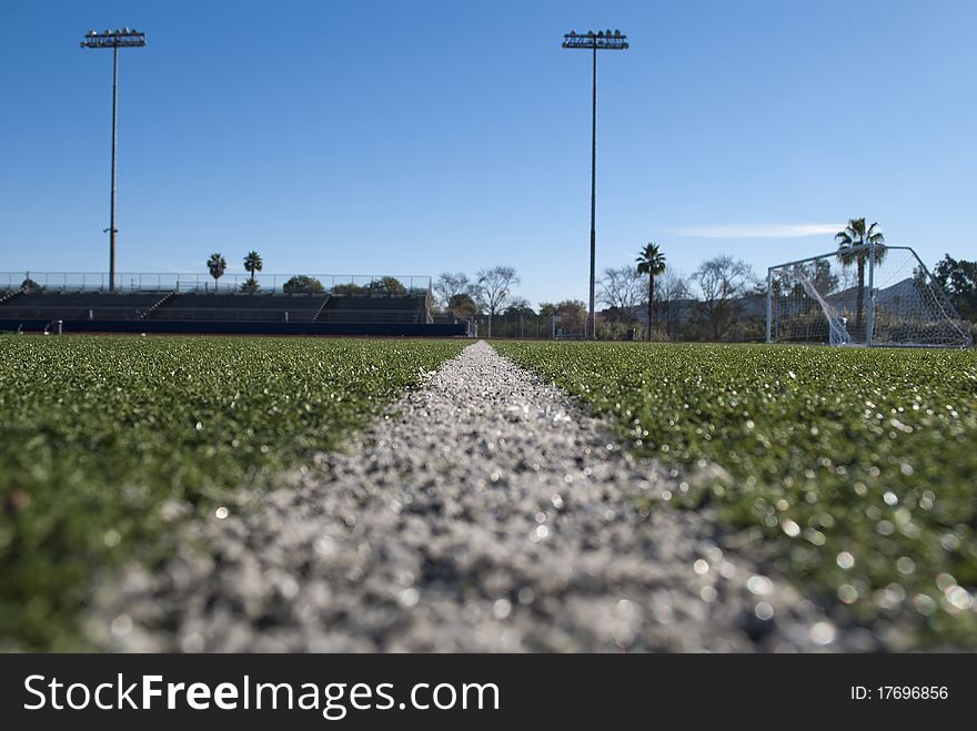 Football at the stadium