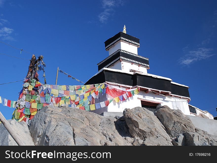 The monastry of Ladahk india. The monastry of Ladahk india