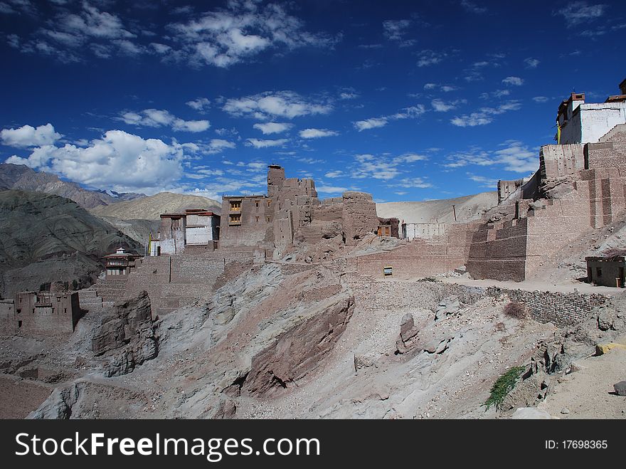 The monastry of Ladahk india. The monastry of Ladahk india