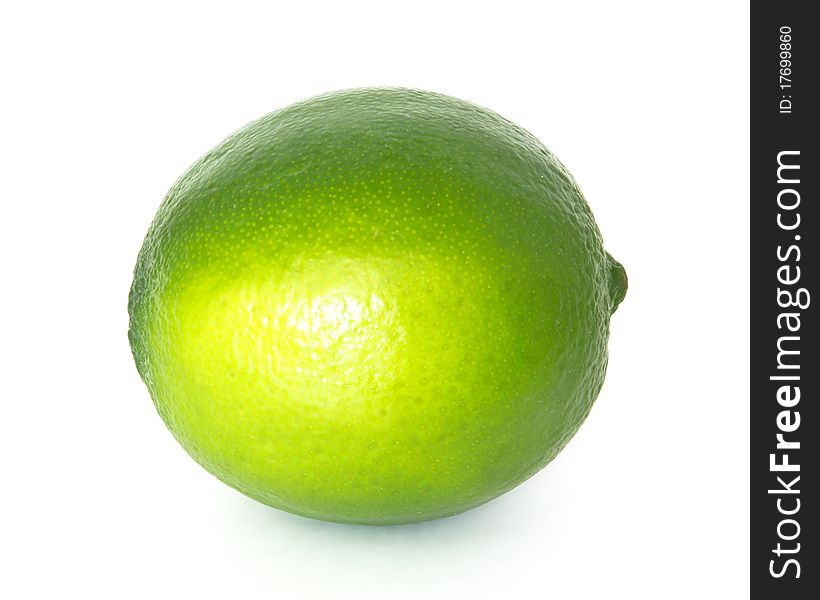 Lime isolated on white background