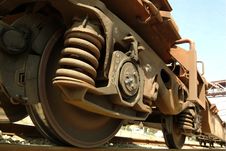 Details Of Wagon Of A Freight Train Stock Photography