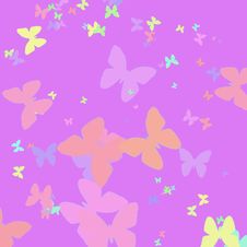 Moths Background Pattern Stock Photo