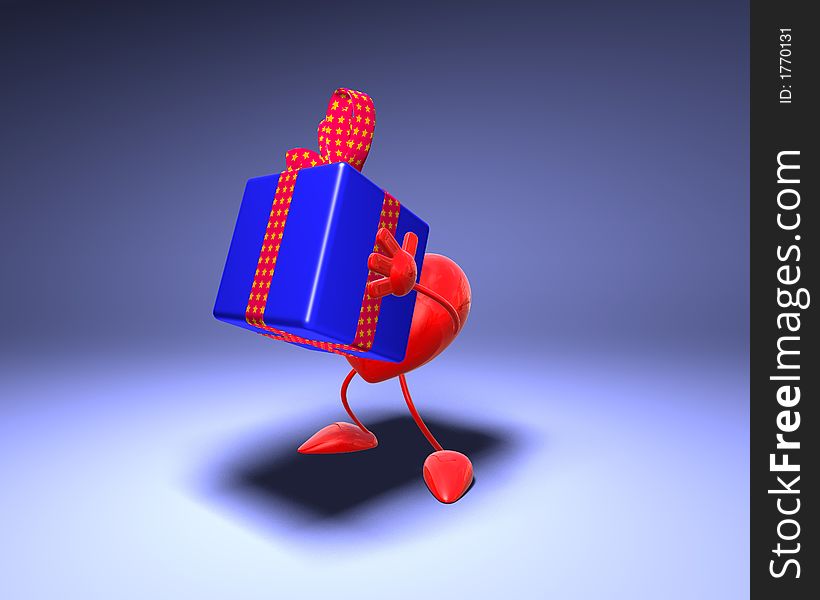 Love is in the air, 3d generated picture