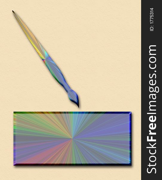 Spectrum With Paint Brush