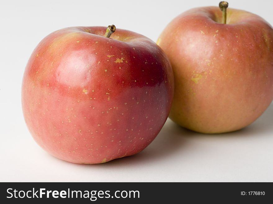 Two red apples