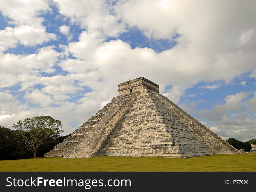 The big pyramid in Chichen Itza, Mexico. The big pyramid in Chichen Itza, Mexico