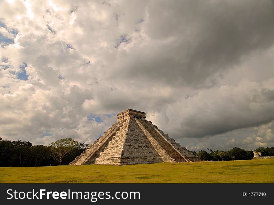 The big pyramid in Chichen Itza, Mexico. The big pyramid in Chichen Itza, Mexico