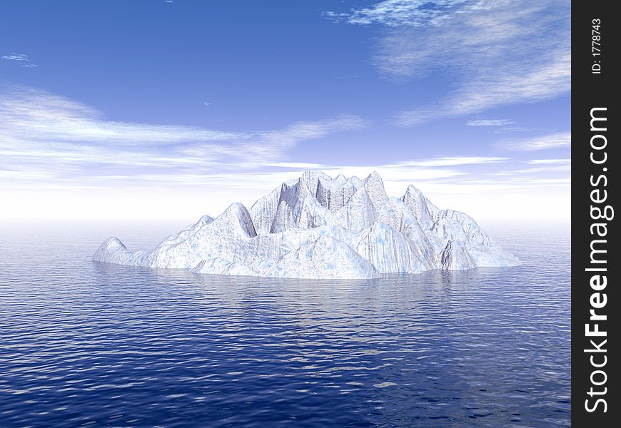 Big antarctic iceberg - 3d scene. More in my portfolio. Big antarctic iceberg - 3d scene. More in my portfolio.