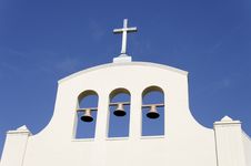 Bells And Cross Against Blue Sky Royalty Free Stock Image Bells And Cross Against Blue Sky Royalty Free Stock Image