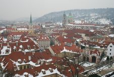 The Roofscape Of Prague Stock Photos