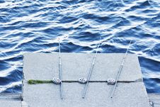 Three Spinnings Is Lying On Embankment Stock Image Three Spinnings Is Lying On Embankment Stock Image