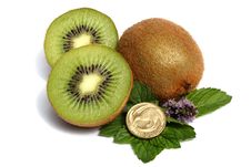 Kiwi Fruit And Kiwi Dollar Royalty Free Stock Photos Kiwi Fruit And Kiwi Dollar Royalty Free Stock Photos