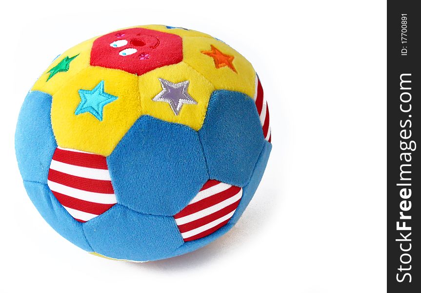 A cushy ball for a baby toddler. A cushy ball for a baby toddler