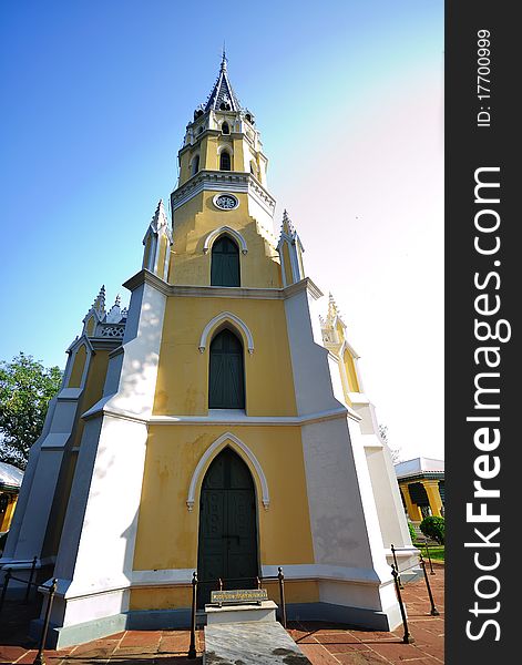 The little white church located in Thailand. The little white church located in Thailand