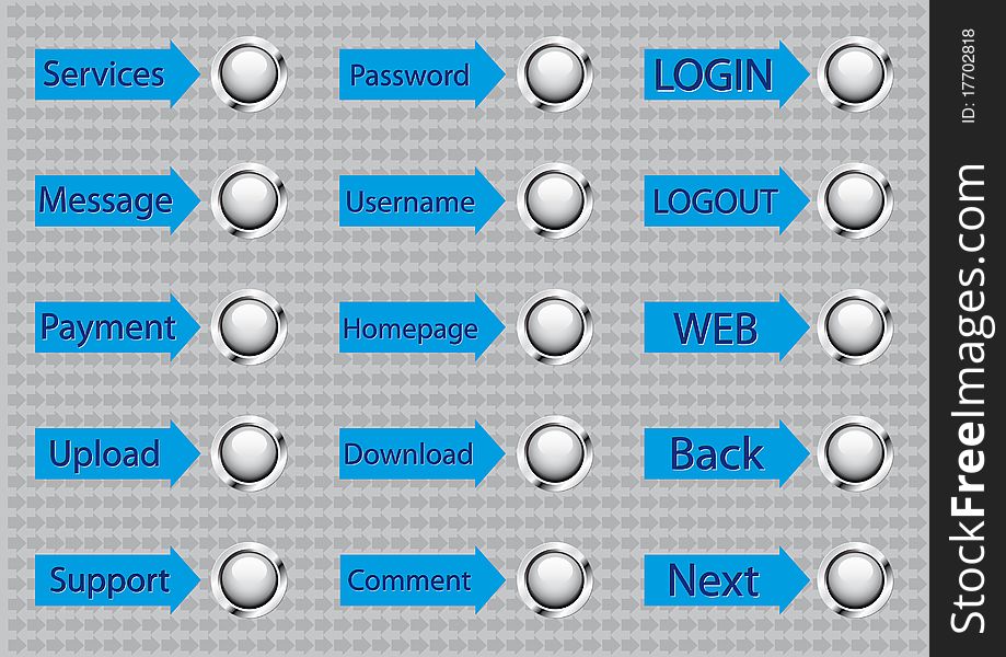 15 buttons for web site