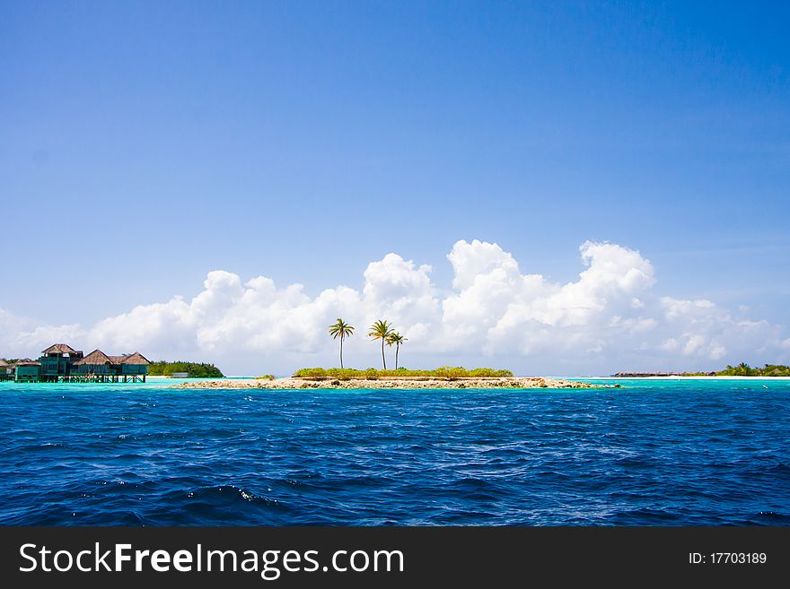 Islands of the Indian ocean on Maldives. Islands of the Indian ocean on Maldives