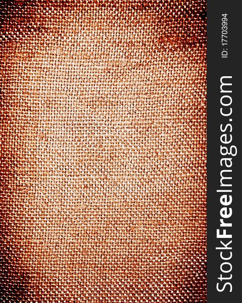 Brown canvas as textured background