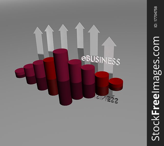 Business Graph 3 - detailed colored illustration