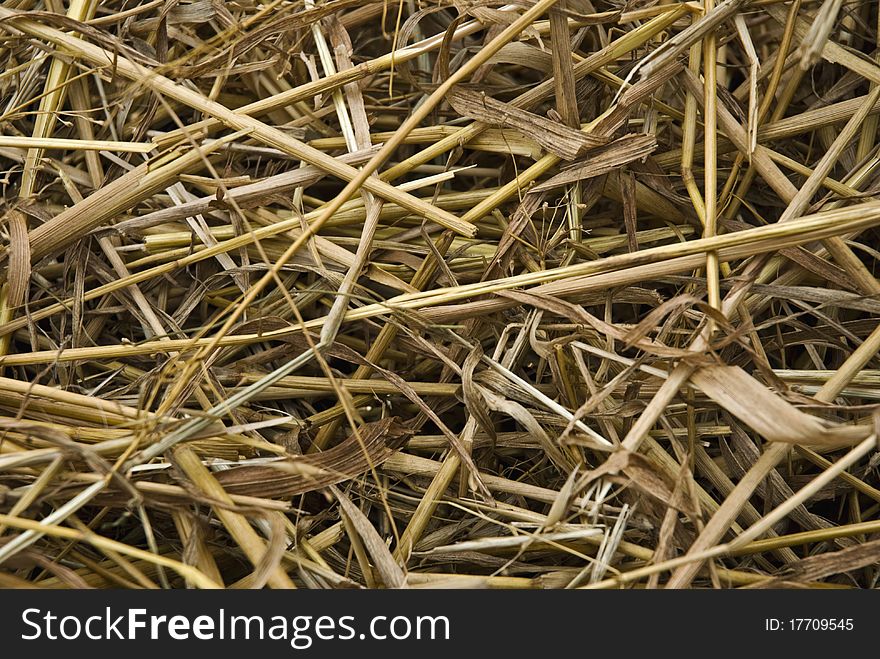 Close up of genuine straws