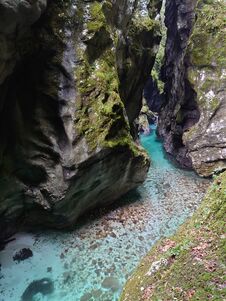 Soca River, Slovenia Stock Images