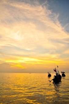 Sunset Over Sea Stock Photo Sunset Over Sea Stock Photo