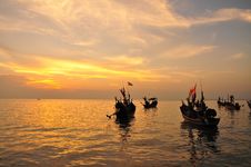 Sunset Over Sea Stock Photography Sunset Over Sea Stock Photography