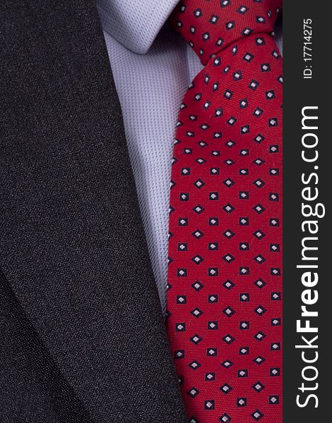 Business Power Tie In Red
