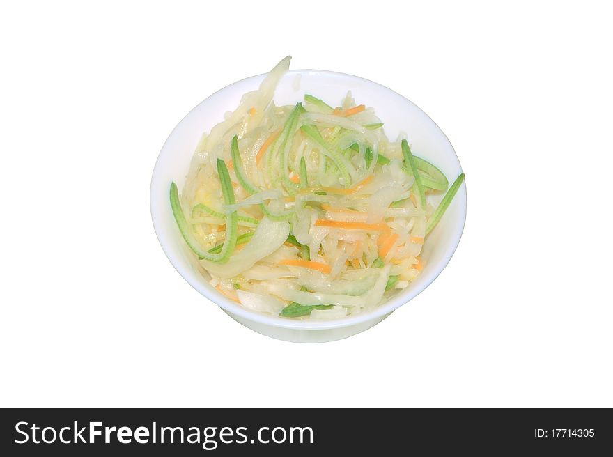 Green Cabbage Shredded With Carrot
