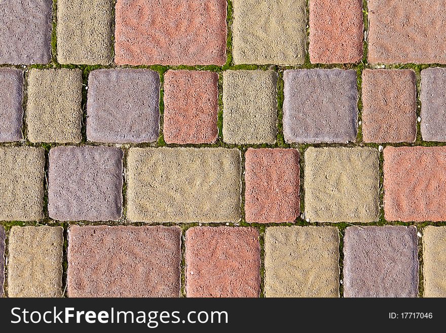 Colorful bricks on a beach. Colorful bricks on a beach