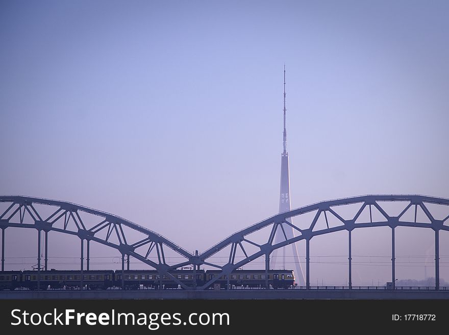 Bridge Over River Daugava