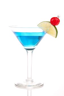 Blue Martini Cocktail Stock Photography Blue Martini Cocktail Stock Photography