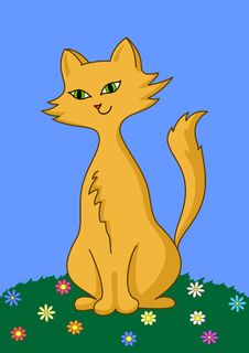 Cat On A Meadow Stock Photos Cat On A Meadow Stock Photos