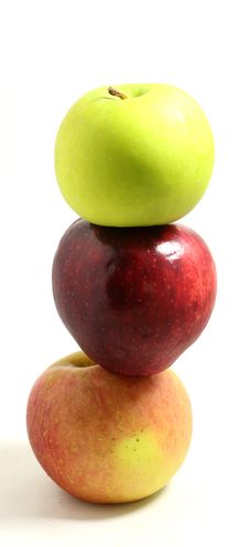 Three Apples Royalty Free Stock Photography Three Apples Royalty Free Stock Photography