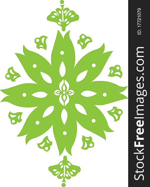 Stock Vector Illustration: Green pattern -vector