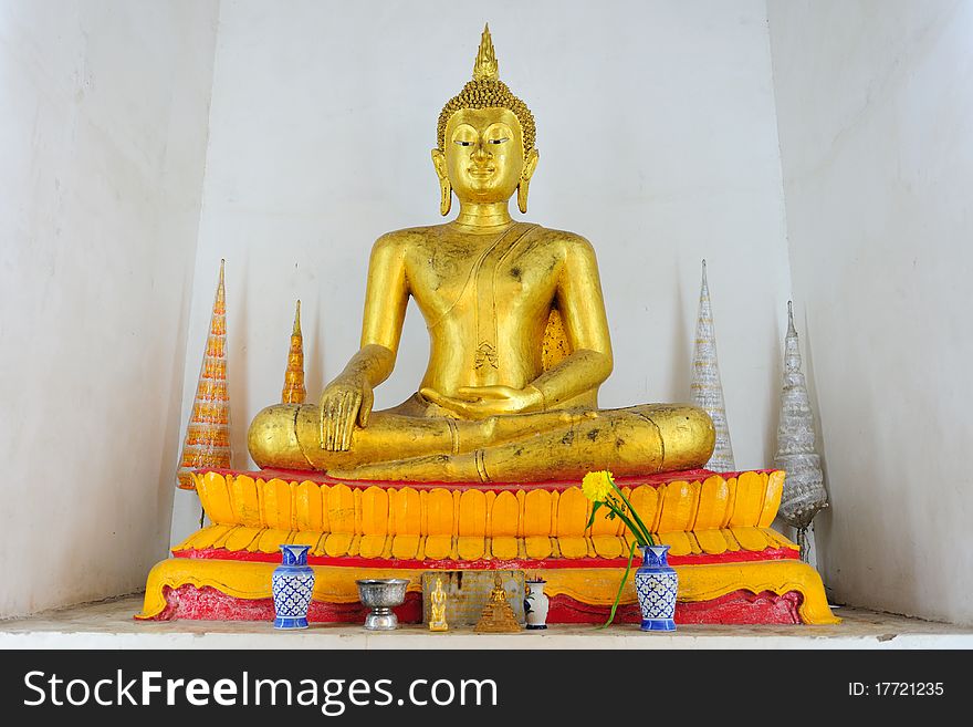 Golden Buddha Image in Thailand